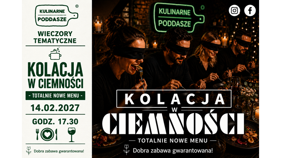 Kolacja W Ciemności 14.02 g. 17:30